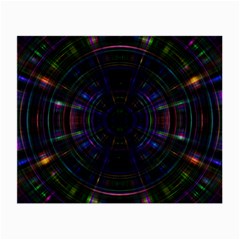 Psychic Color Circle Abstract Dark Rainbow Pattern Wallpaper Small Glasses Cloth