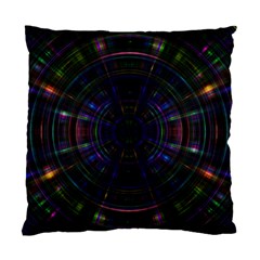 Psychic Color Circle Abstract Dark Rainbow Pattern Wallpaper Standard Cushion Case (one Side) by Mariart