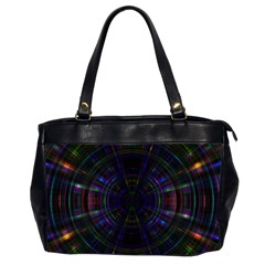 Psychic Color Circle Abstract Dark Rainbow Pattern Wallpaper Office Handbags (2 Sides)  by Mariart