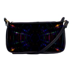 Psychic Color Circle Abstract Dark Rainbow Pattern Wallpaper Shoulder Clutch Bags by Mariart