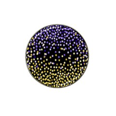 Space Star Light Gold Blue Beauty Hat Clip Ball Marker (10 Pack) by Mariart