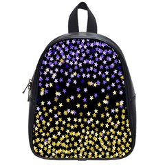 Space Star Light Gold Blue Beauty School Bag (small)