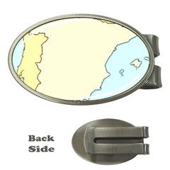 Spain Map Modern Money Clips (oval)  by Mariart