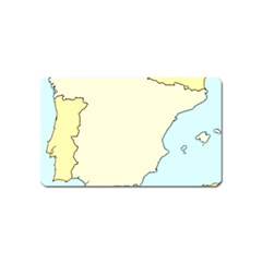 Spain Map Modern Magnet (name Card)