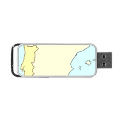 Spain Map Modern Portable Usb Flash (one Side)