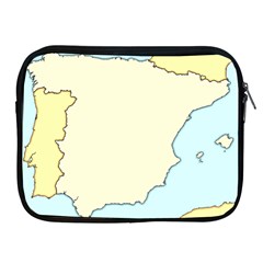 Spain Map Modern Apple Ipad 2/3/4 Zipper Cases