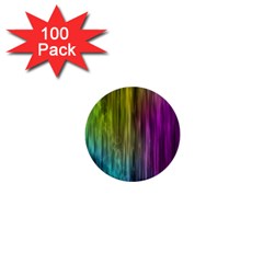 Rainbow Bubble Curtains Motion Background Space 1  Mini Buttons (100 Pack)  by Mariart