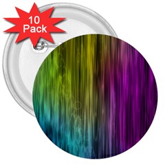 Rainbow Bubble Curtains Motion Background Space 3  Buttons (10 Pack)  by Mariart