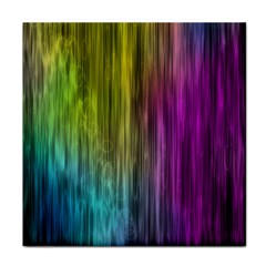 Rainbow Bubble Curtains Motion Background Space Face Towel by Mariart