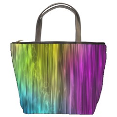 Rainbow Bubble Curtains Motion Background Space Bucket Bags