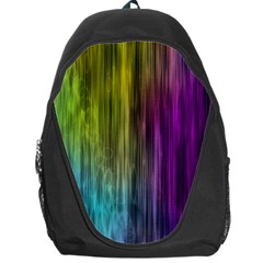 Rainbow Bubble Curtains Motion Background Space Backpack Bag