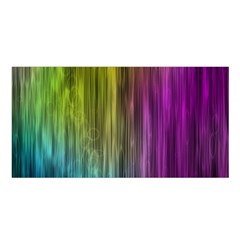 Rainbow Bubble Curtains Motion Background Space Satin Shawl