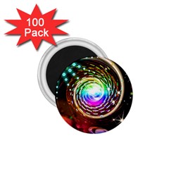 Space Star Planet Light Galaxy Moon 1 75  Magnets (100 Pack) 