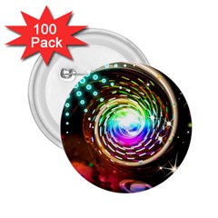 Space Star Planet Light Galaxy Moon 2 25  Buttons (100 Pack) 