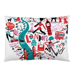 London Illustration City Pillow Case by Mariart