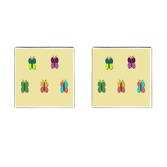 Spring Butterfly Wallpapers Beauty Cute Funny Cufflinks (square) by Mariart