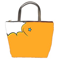 Star Line Orange Green Simple Beauty Cute Bucket Bags by Mariart