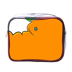 Star Line Orange Green Simple Beauty Cute Mini Toiletries Bags by Mariart