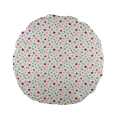 Star Rainboe Beauty Space Standard 15  Premium Flano Round Cushions by Mariart