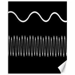 Style Line Amount Wave Chevron Canvas 11  X 14   by Mariart