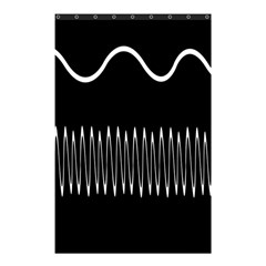 Style Line Amount Wave Chevron Shower Curtain 48  X 72  (small)  by Mariart