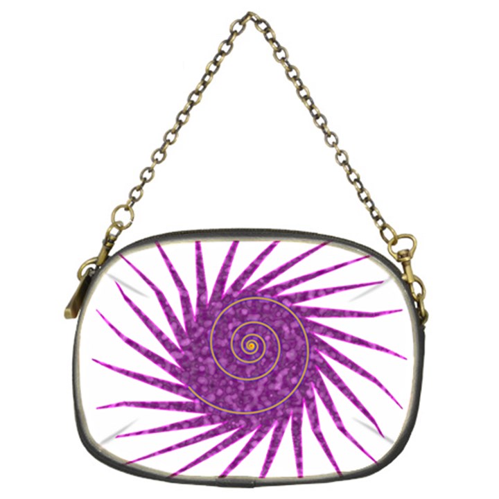 Spiral Purple Star Polka Chain Purses (Two Sides) 