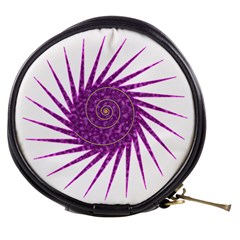 Spiral Purple Star Polka Mini Makeup Bags