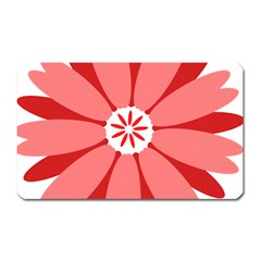 Sunflower Flower Floral Red Magnet (rectangular)