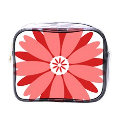 Sunflower Flower Floral Red Mini Toiletries Bags