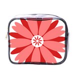 Sunflower Flower Floral Red Mini Toiletries Bags Front
