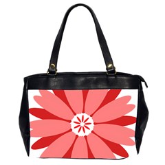 Sunflower Flower Floral Red Office Handbags (2 Sides)  by Mariart