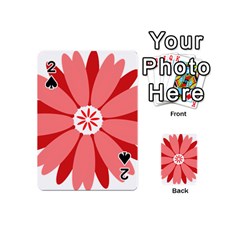 Sunflower Flower Floral Red Playing Cards 54 (mini)  by Mariart