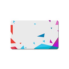 Triangle Chevron Colorfull Magnet (name Card)