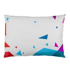 Triangle Chevron Colorfull Pillow Case (two Sides) by Mariart