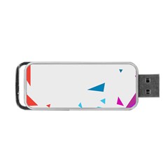 Triangle Chevron Colorfull Portable Usb Flash (two Sides)