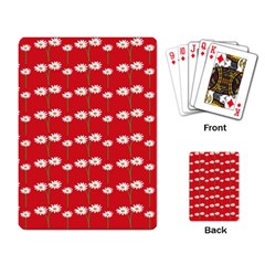 Sunflower Red Star Beauty Flower Floral Playing Card