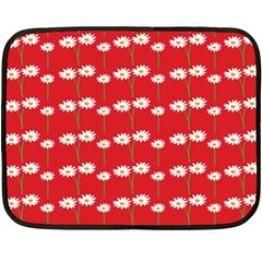 Sunflower Red Star Beauty Flower Floral Fleece Blanket (mini)