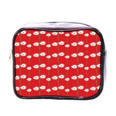 Sunflower Red Star Beauty Flower Floral Mini Toiletries Bags