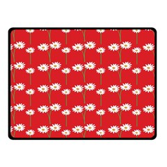 Sunflower Red Star Beauty Flower Floral Fleece Blanket (small)