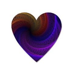 Striped Abstract Wave Background Structural Colorful Texture Line Light Wave Waves Chevron Heart Magnet