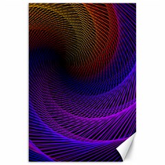 Striped Abstract Wave Background Structural Colorful Texture Line Light Wave Waves Chevron Canvas 20  X 30  