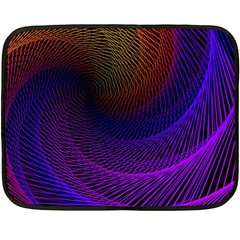 Striped Abstract Wave Background Structural Colorful Texture Line Light Wave Waves Chevron Fleece Blanket (mini)