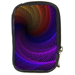 Striped Abstract Wave Background Structural Colorful Texture Line Light Wave Waves Chevron Compact Camera Cases by Mariart