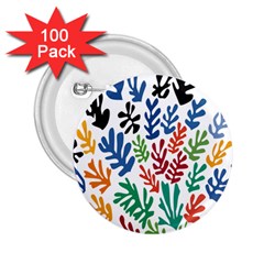 The Wreath Matisse Beauty Rainbow Color Sea Beach 2 25  Buttons (100 Pack) 