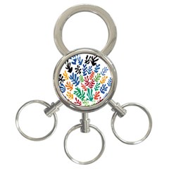 The Wreath Matisse Beauty Rainbow Color Sea Beach 3-ring Key Chains