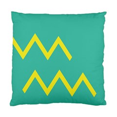 Waves Chevron Wave Green Yellow Sign Standard Cushion Case (one Side)