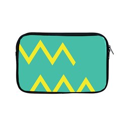 Waves Chevron Wave Green Yellow Sign Apple Macbook Pro 13  Zipper Case by Mariart