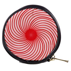 Spiral Red Polka Star Mini Makeup Bags