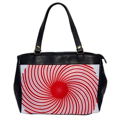 Spiral Red Polka Star Office Handbags by Mariart