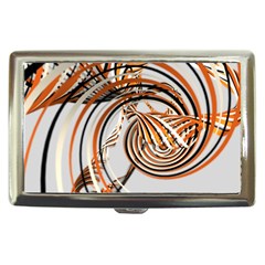 Splines Line Circle Brown Cigarette Money Cases by Mariart